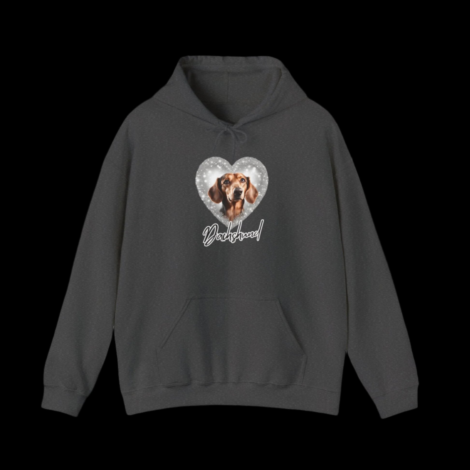 dachshund clothing dog hoodie premium sweatshirt dark gray