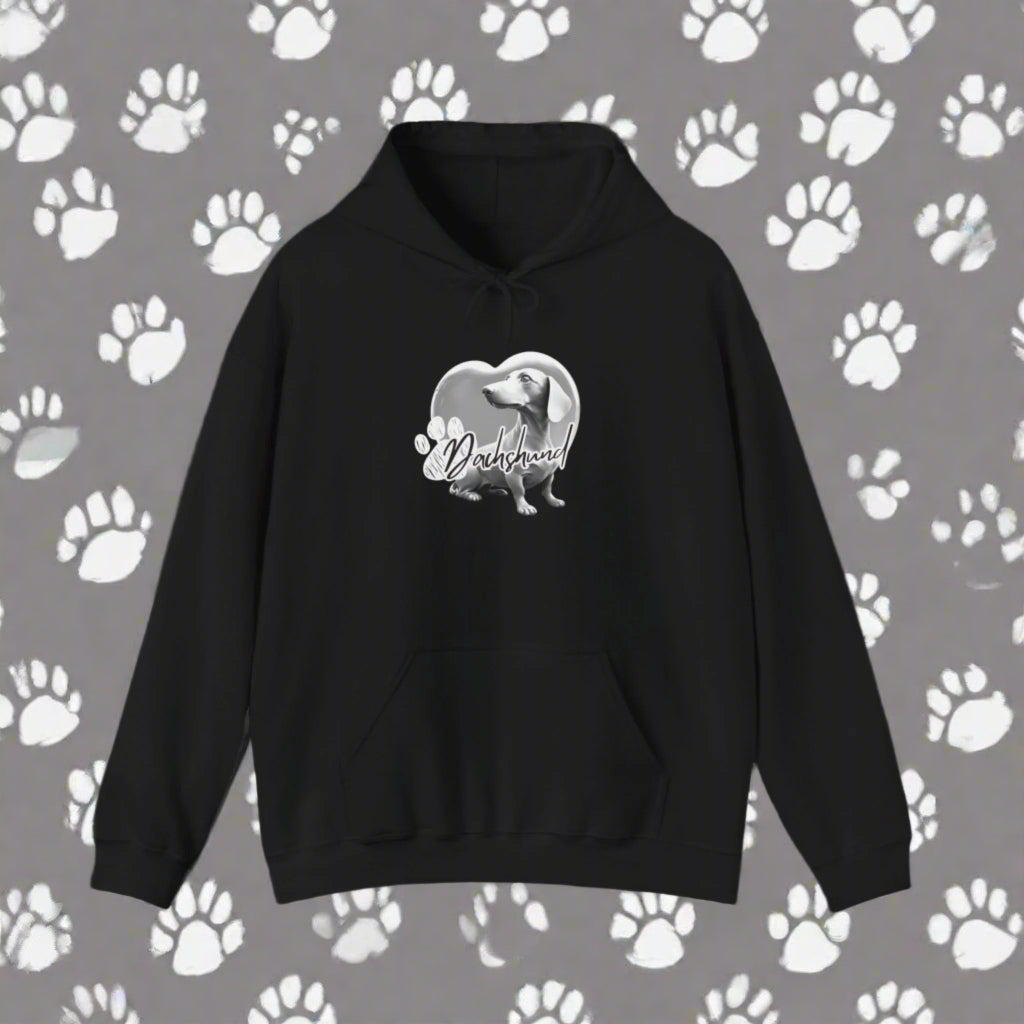 dachshund clothing hoodie sweatshirt premium black