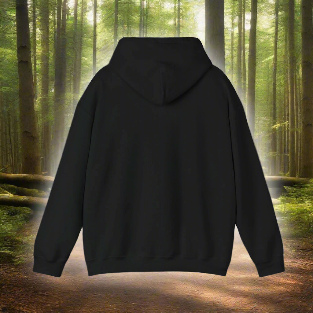 dachshund clothing hoodie sweatshirt premium black back view