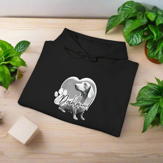 dachshund clothing hoodie sweatshirt premium folded