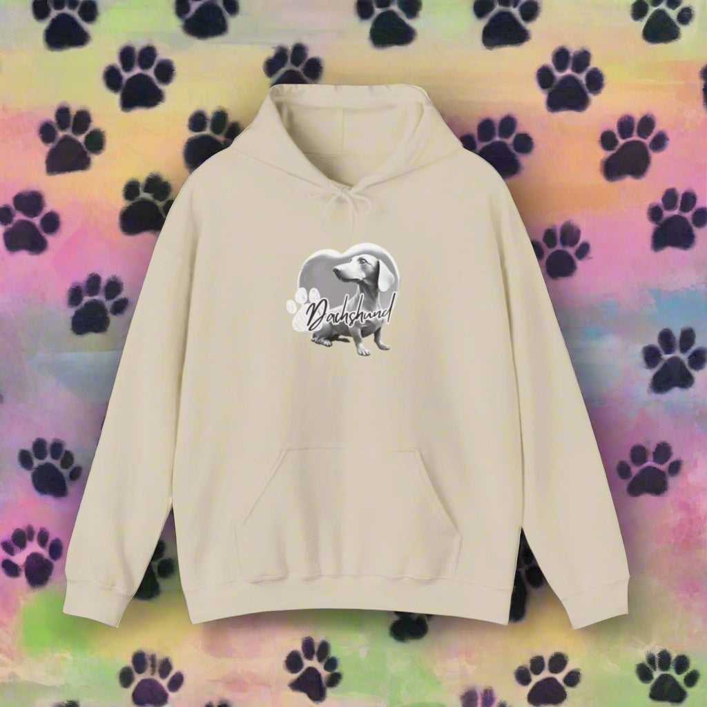 dachshund clothing hoodie sweatshirt premium peach