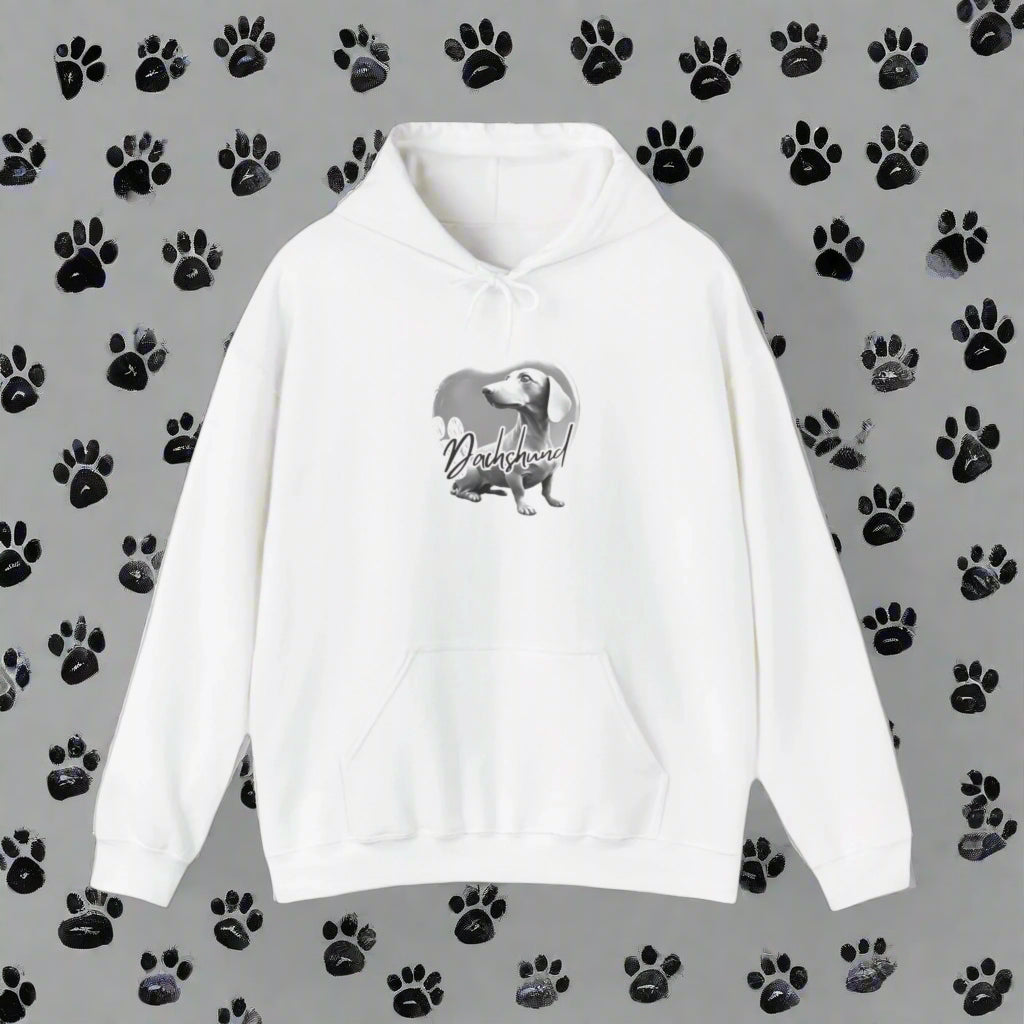 dachshund clothing hoodie sweatshirt premium white