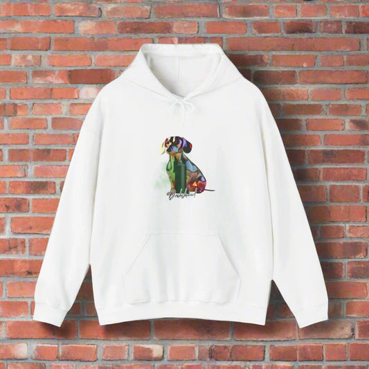 dachshund hoodie, dachshund lover gift, dog lover hoodie, cozy dog hoodie white premium