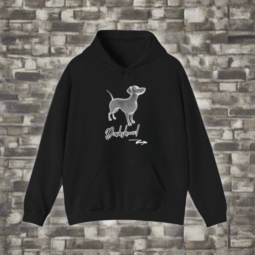dachshund premium hoodie dog lover hoodie black