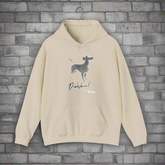 dachshund premium hoodie dog lover hoodie cream