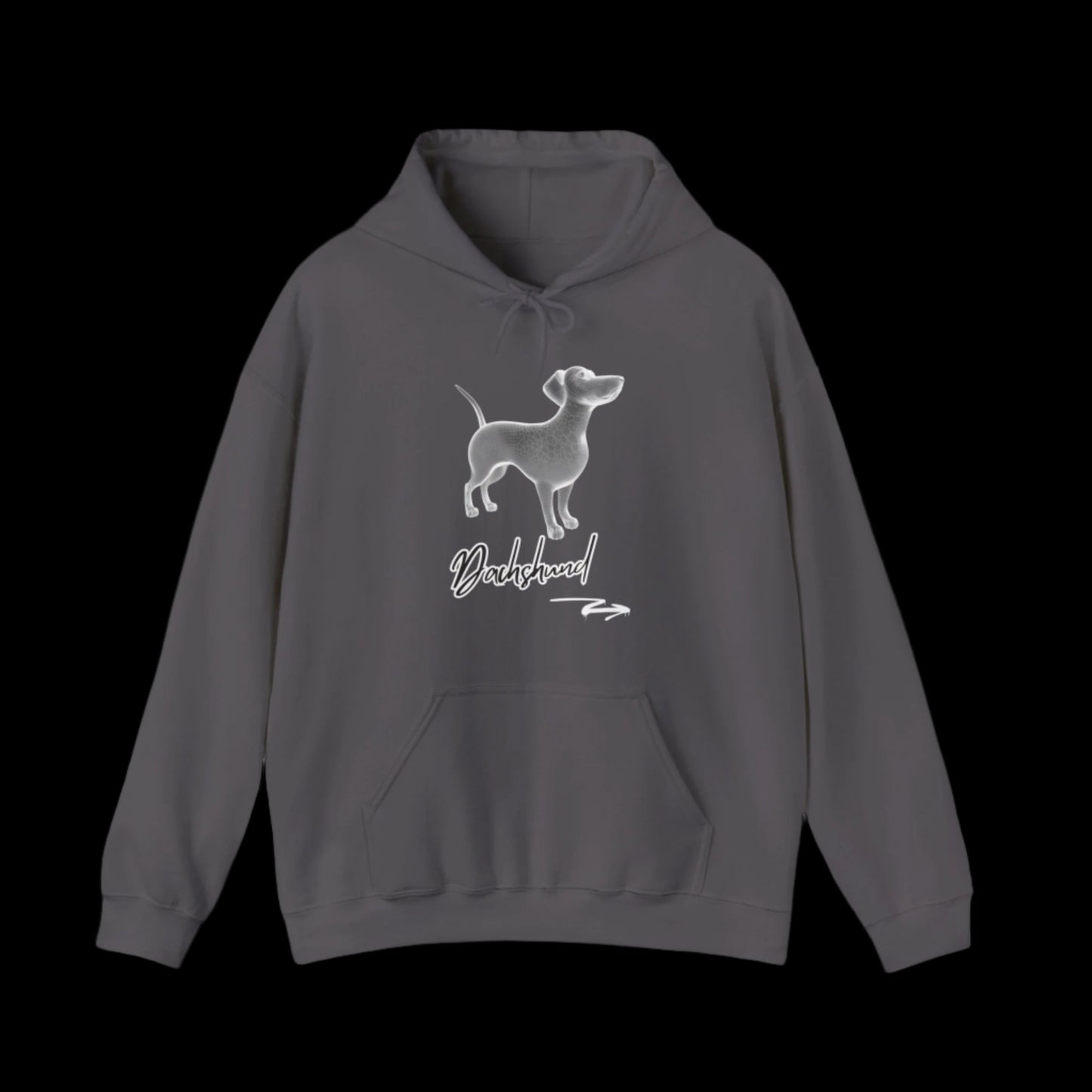 dachshund premium hoodie dog lover hoodie gray