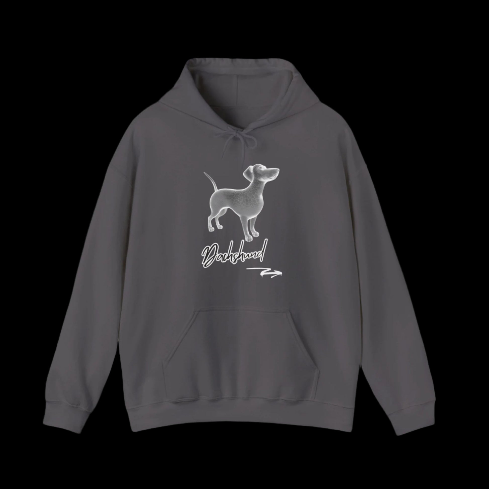 dachshund premium hoodie dog lover hoodie gray