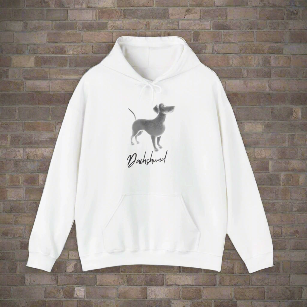 dachshund premium hoodie dog lover hoodie white