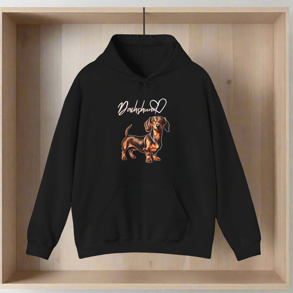 dachshund sausage dog clothing hoodies best quality black