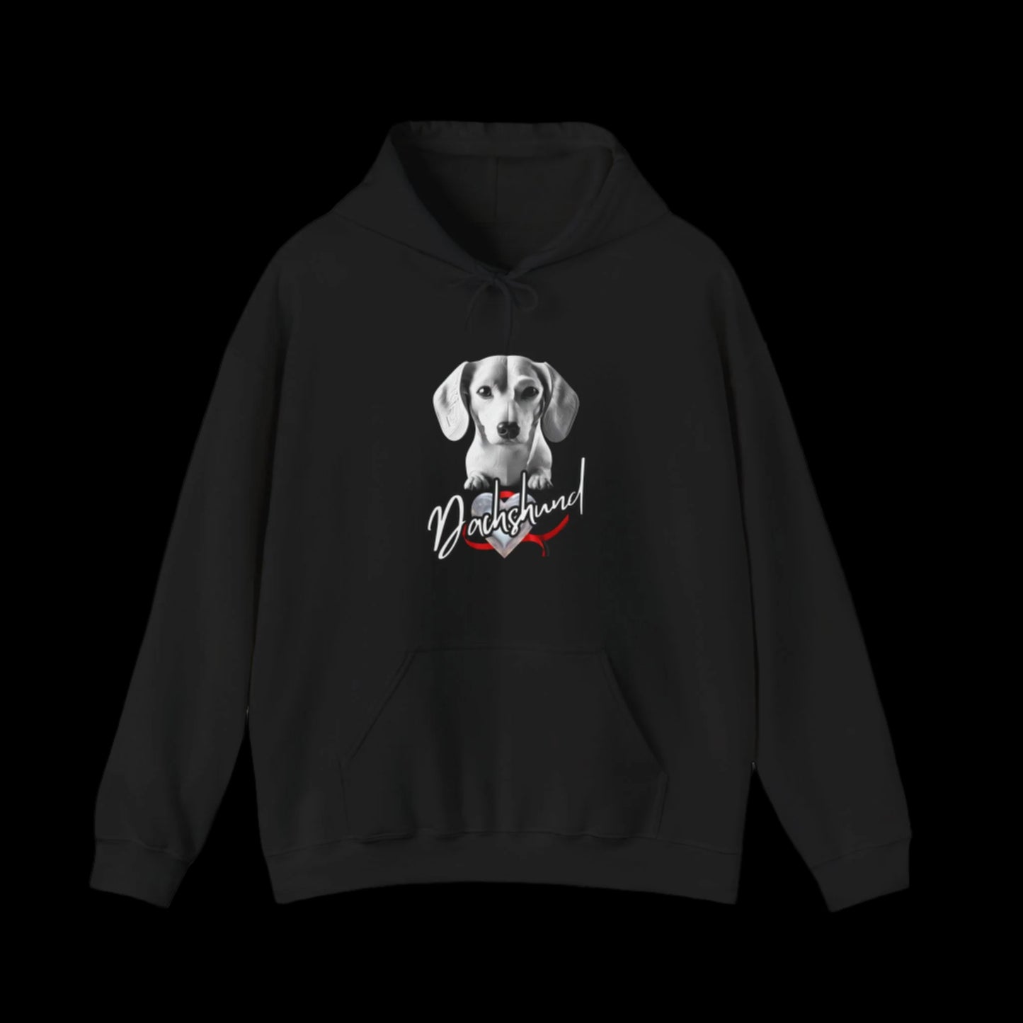dachshund sausage dog hoodie clothes sweatshirts premium black