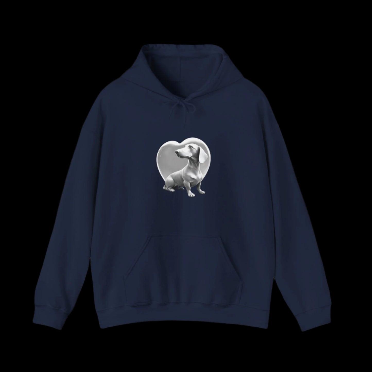 dark blue sausage dog dachshund dog lover hoodie sweatshirt clothes