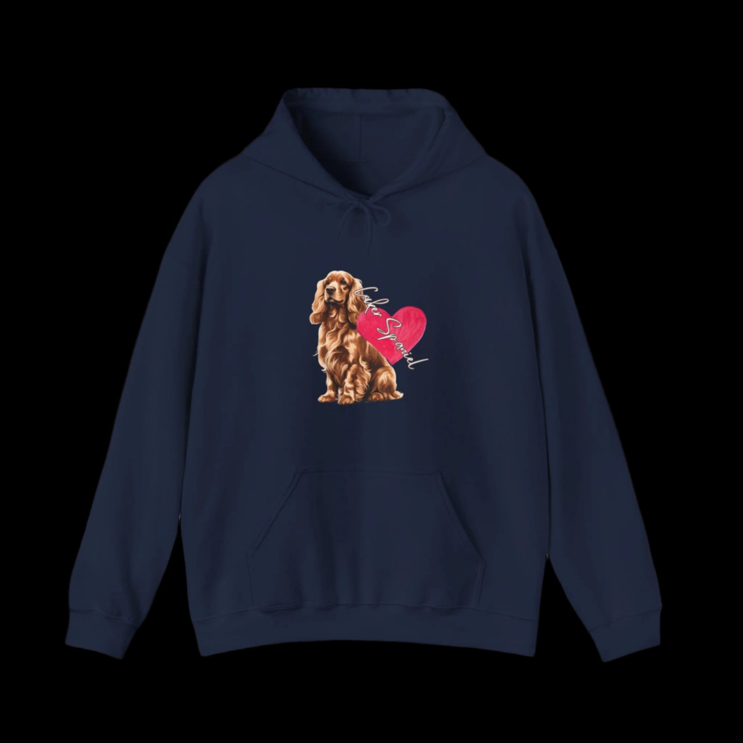 dark blue sweatshirt cocker spaniel clothes hoodie dog clothing premium