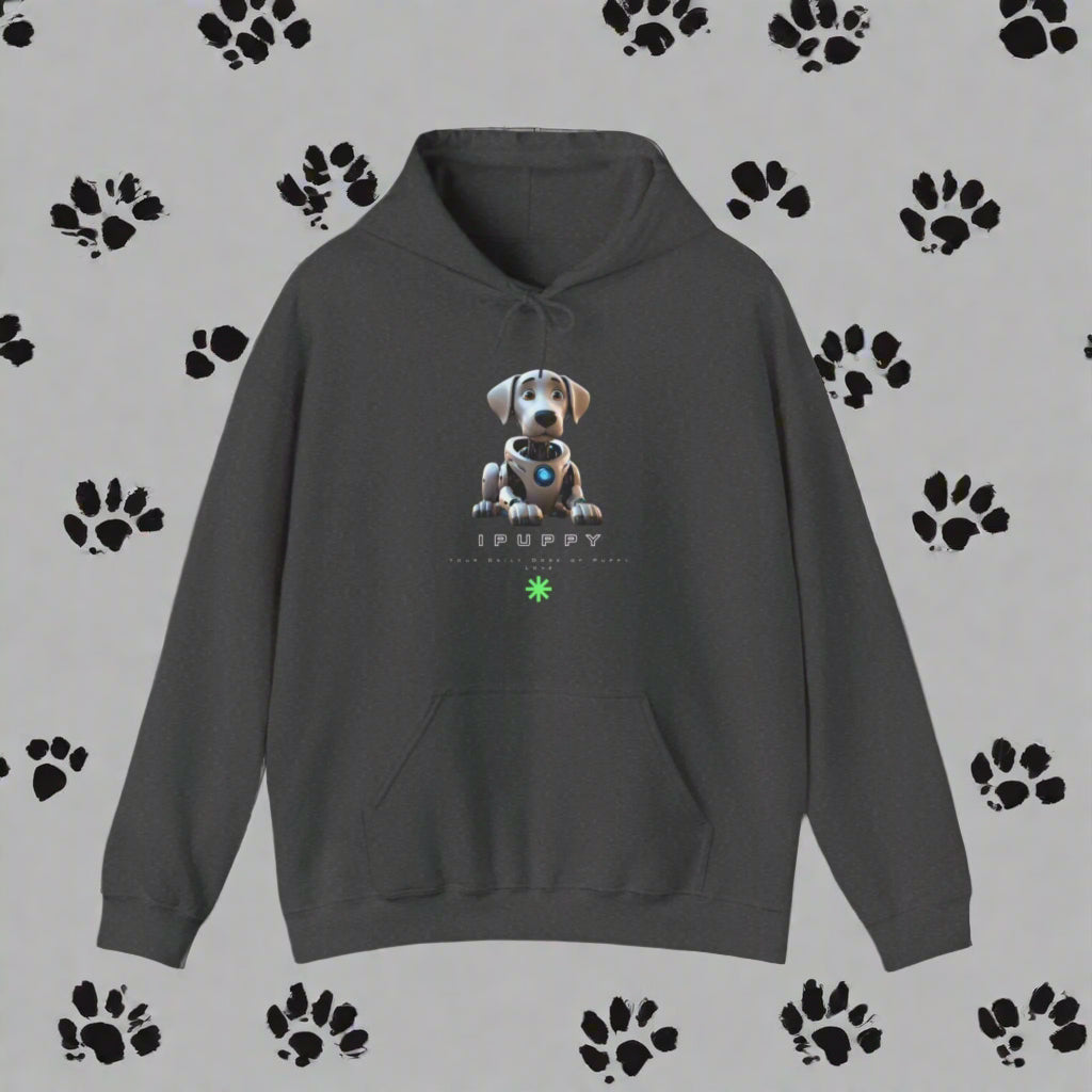 dark gray dog hoodie ipuppy robot dog hoodie