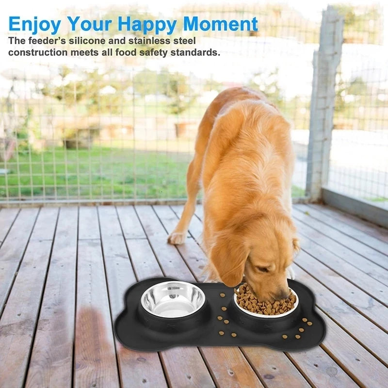 dog bowl cat bowl spill protection