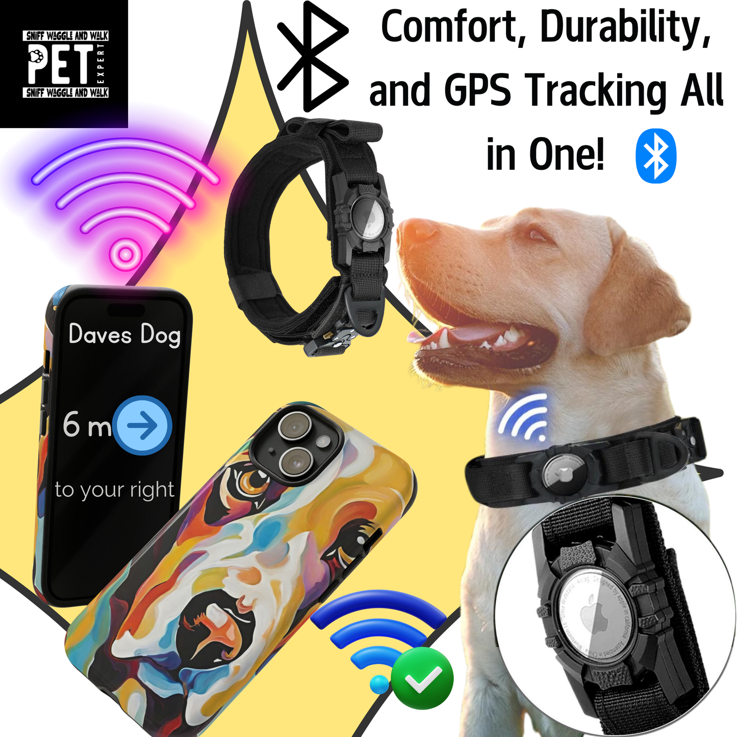 airtag tracking dog collar