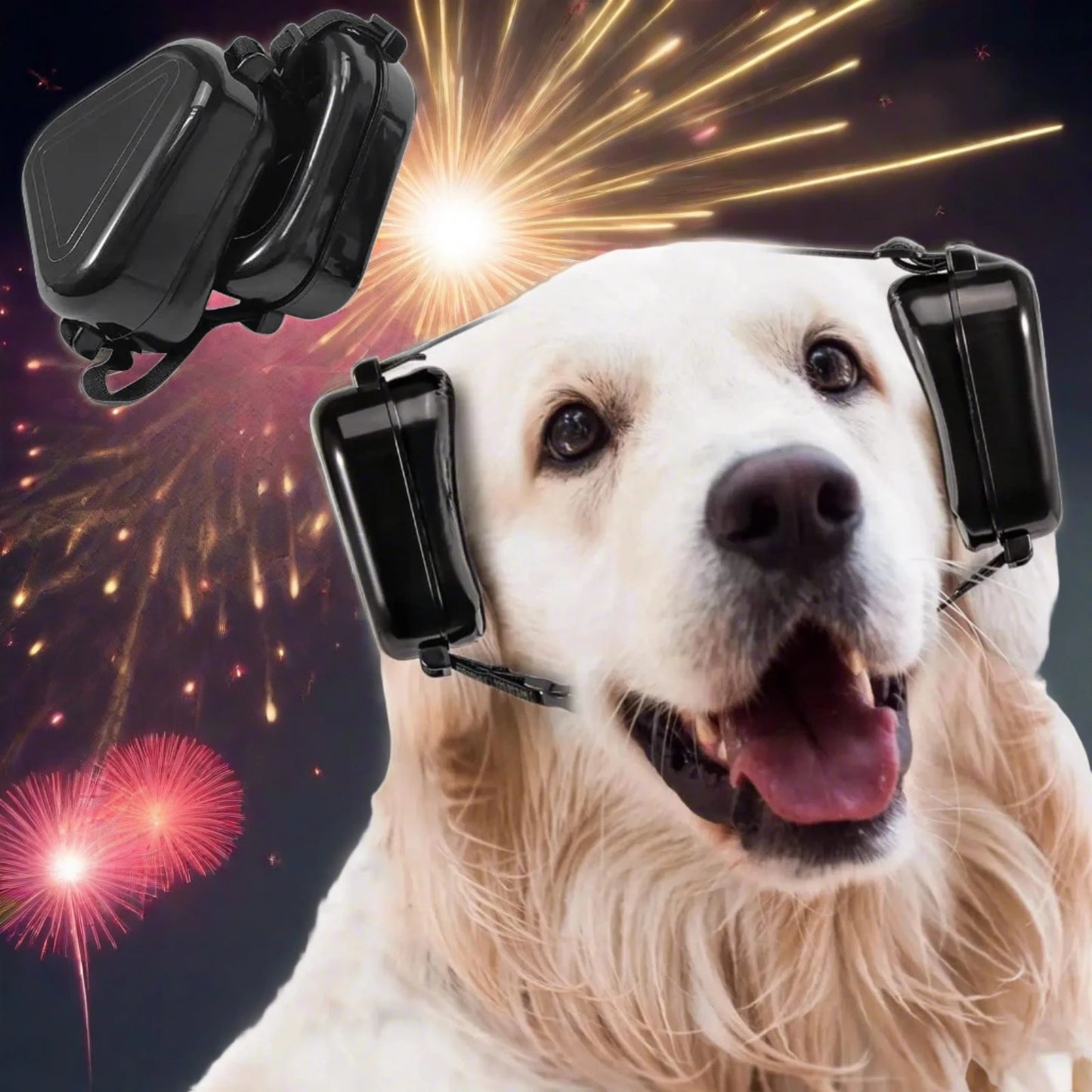 Dog Hearing Protection Anti-noise. Great for fireworks. - Sniff Waggle And Walk