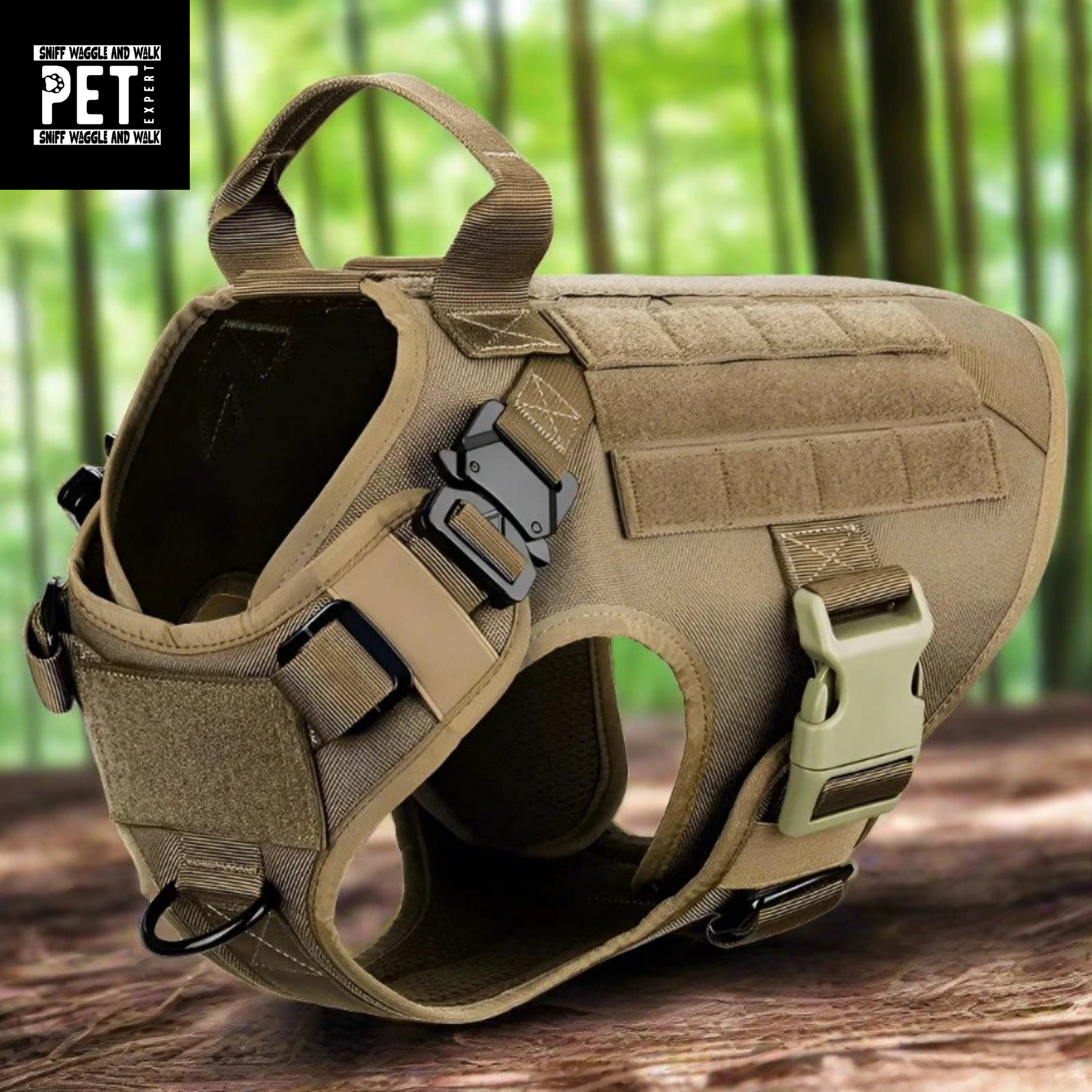tactical dog collar and harness set