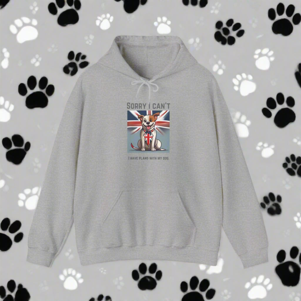 dog lover "sorry I cant I have plans with the dog" Hooded Sweatshirt - Sniff Waggle And Walk