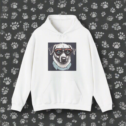 white premium hoodie gift idea for dog lovers