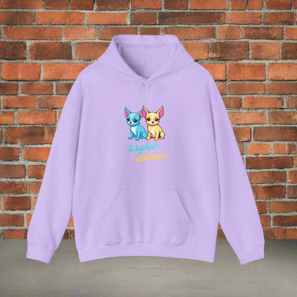 Unisex Heavy Blend⢠Dog Hair I dont care Hooded Sweatshirt - Sniff Waggle And Walk