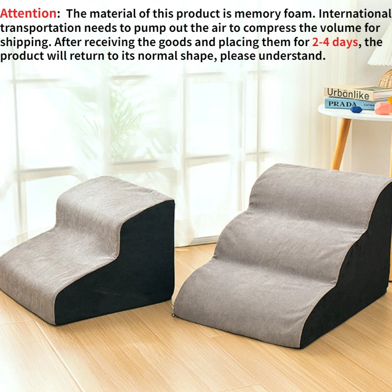 Memory Foam Dog Sofa Stairs - Sniff Waggle And Walk