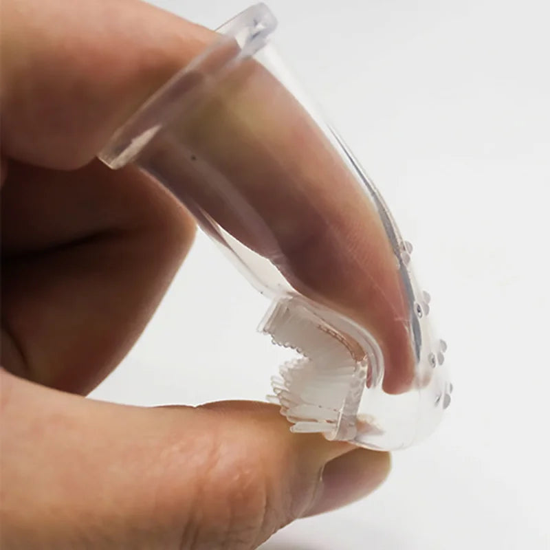 Super Soft Pet Finger Toothbrush. - Sniff Waggle And Walk