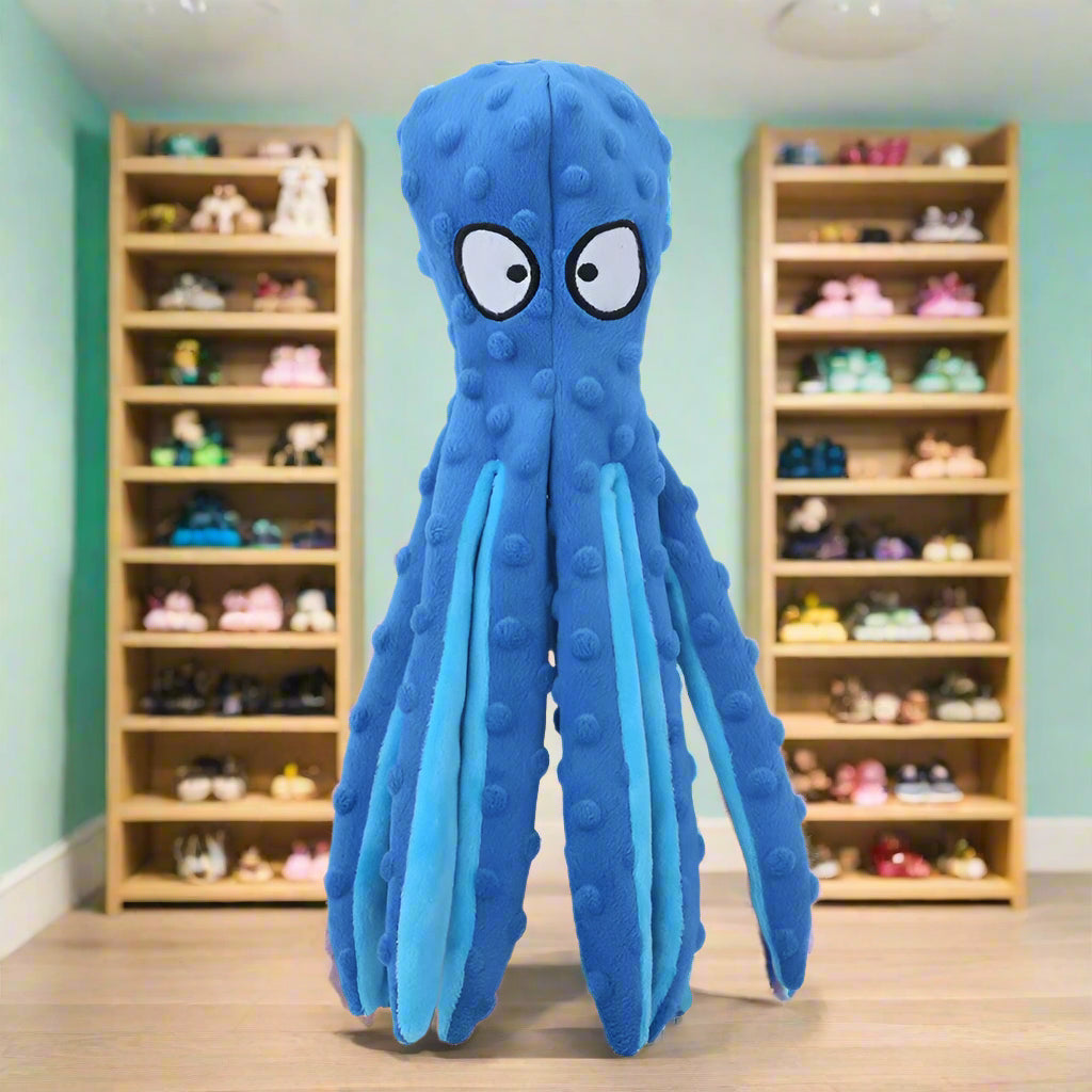 blue octopus Dinosaur Toy. - Sniff Waggle And Walk