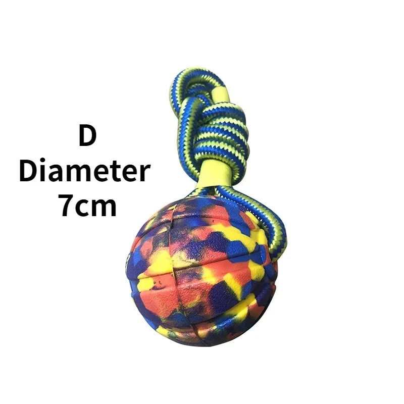 Sniffwagglendwalk Indestructible ball on a rope dog toy. - Sniff Waggle And Walk