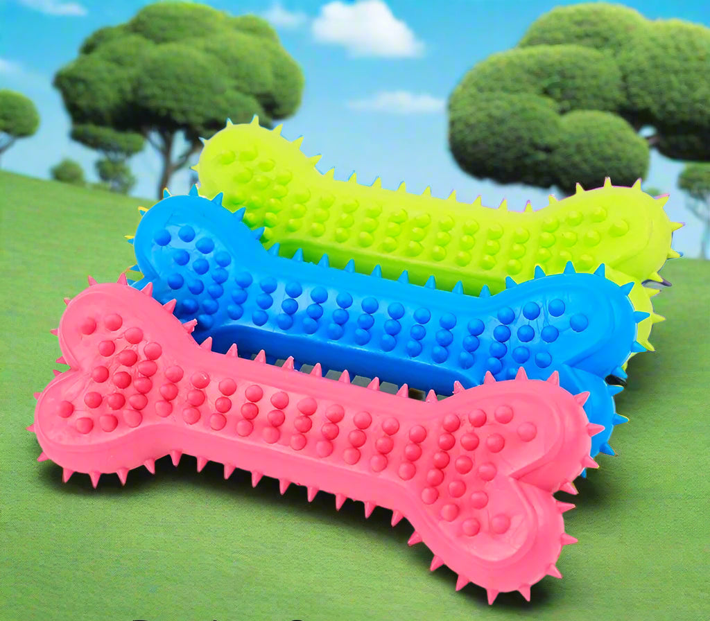 dog toys Rubber Bite-resistance Bone Chew toy. - Sniff Waggle And Walk