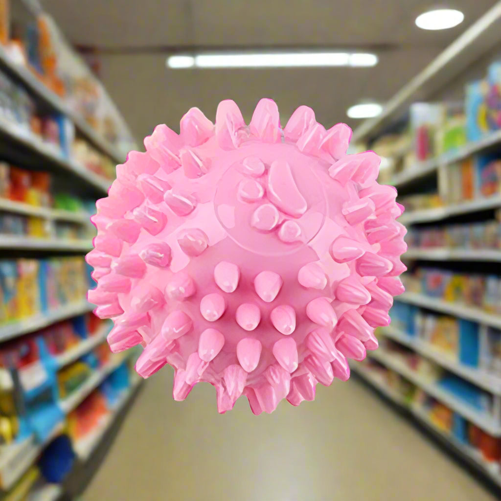 Dog Chew Toy: puppy Pink Rubber Durable Molars Training Toys. - Sniff Waggle And Walk