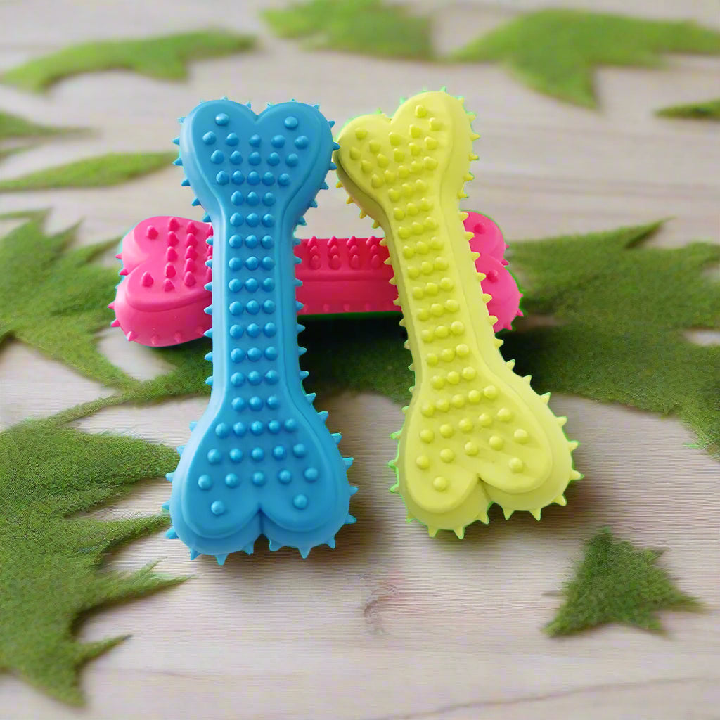 dog toy tough Rubber Bite-resistance Bone Chew toy. - Sniff Waggle And Walk