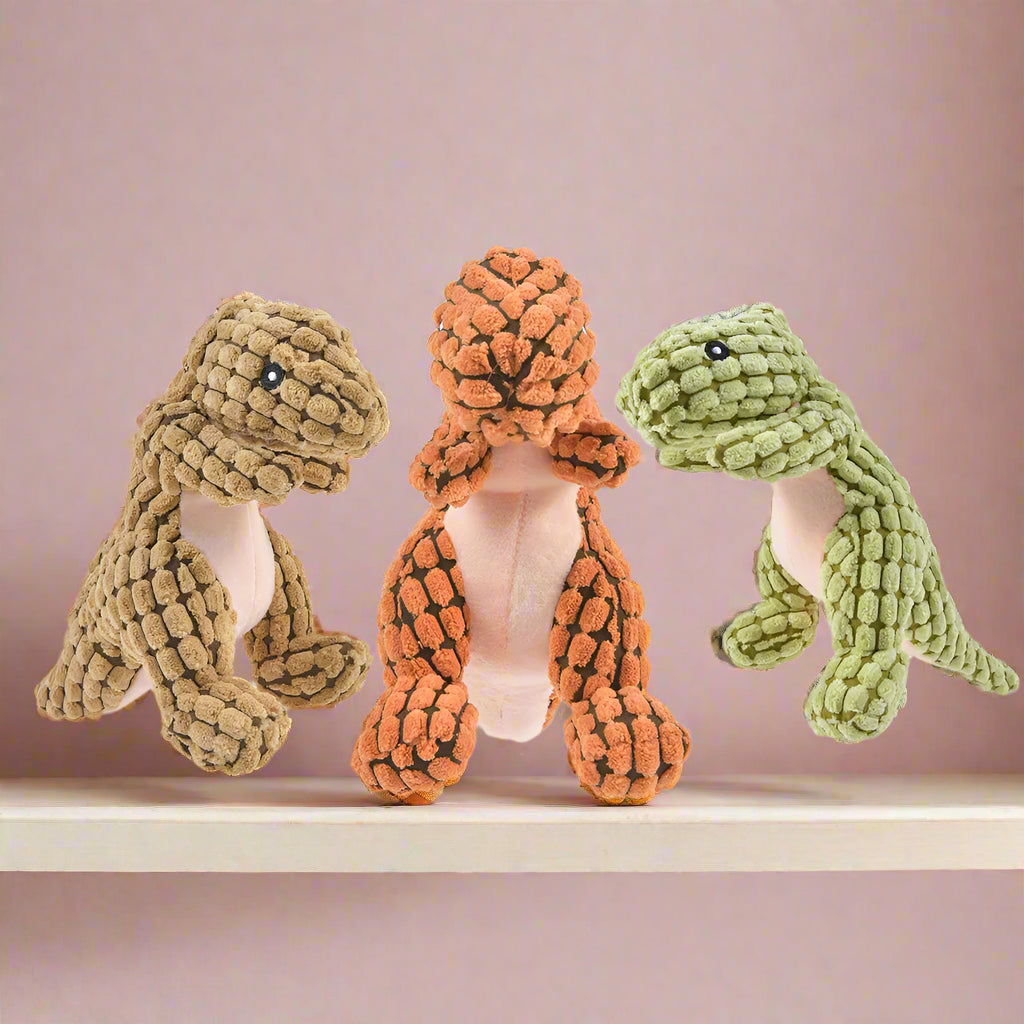 Dinosaur dog Toy. soft eco friendly - Sniff Waggle And Walk