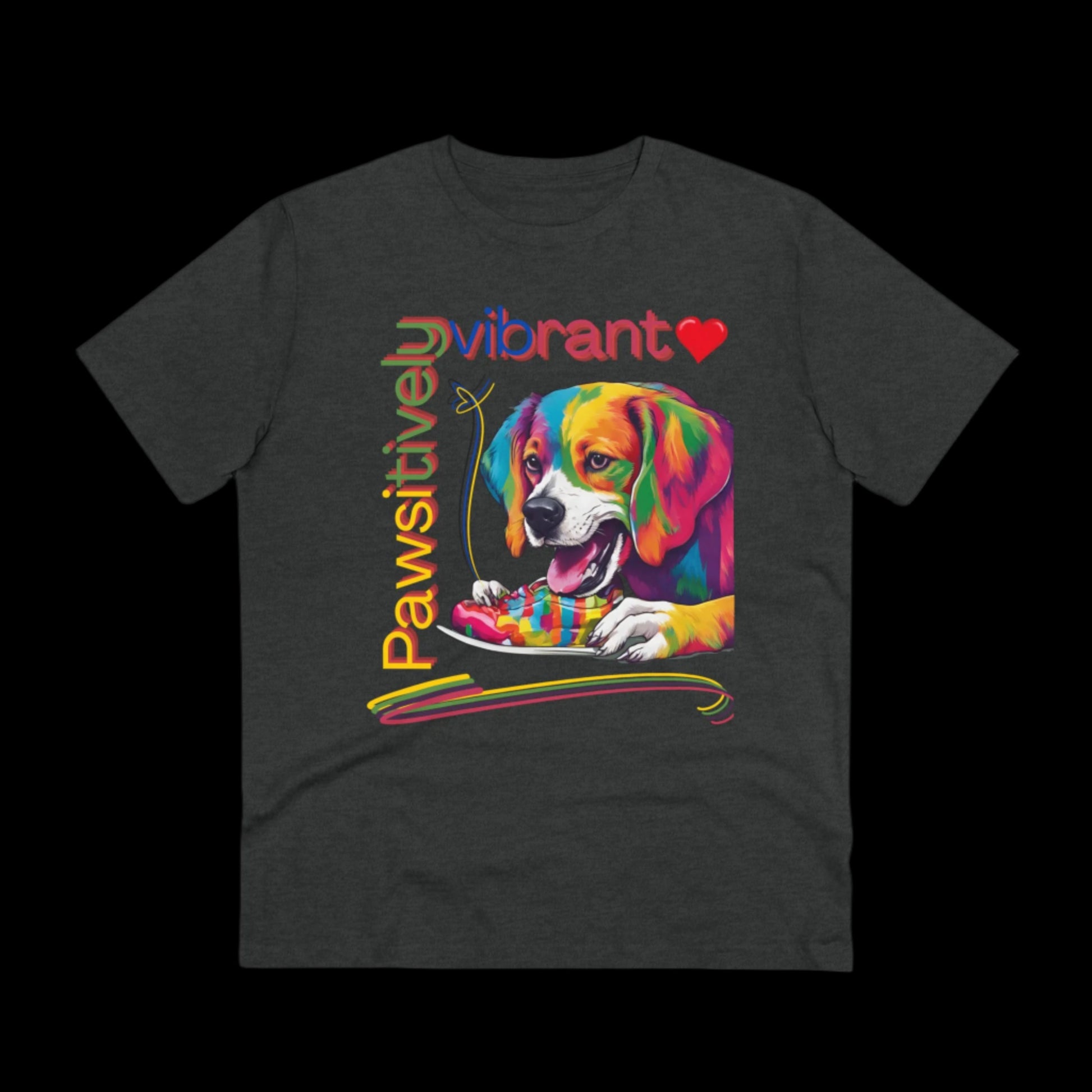 PAWSITIVELY VIBRANT Organic T-shirt - Unisex - Sniff Waggle And Walk black