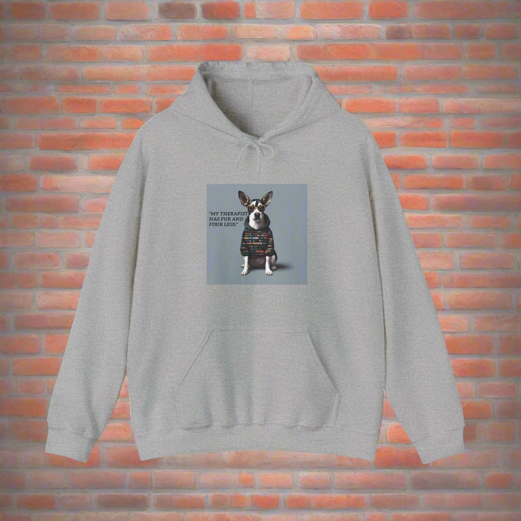 gray dog walking hoodie best quality gift