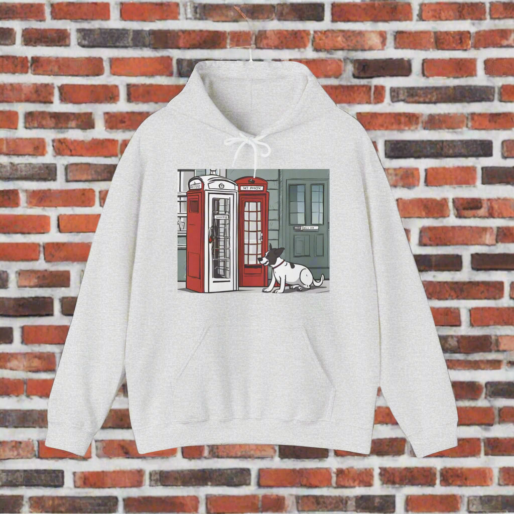 gray dog walking hoodie best Hooded Sweatshirt - Sniff Waggle And Walk