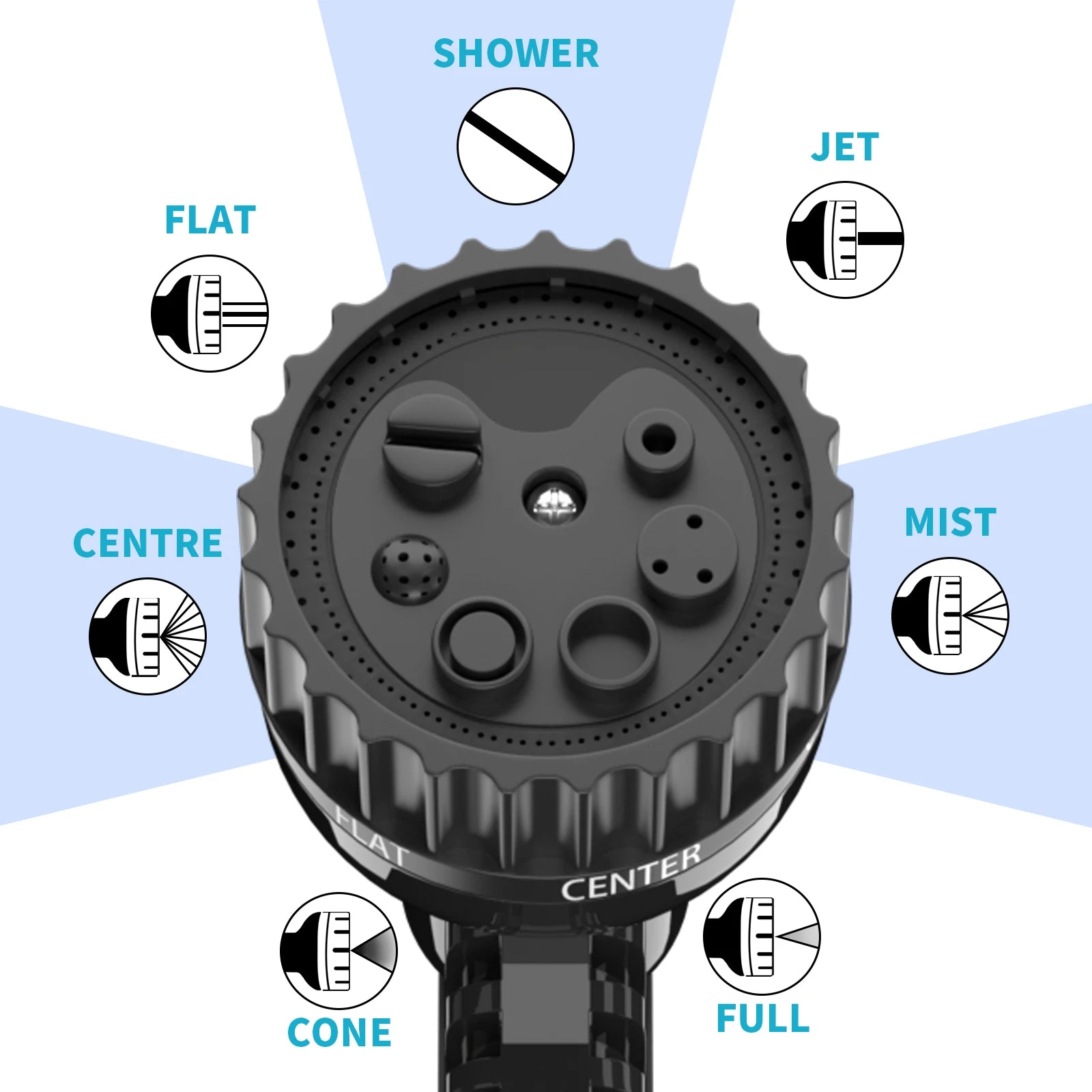 lengthy garden hose and dog wash