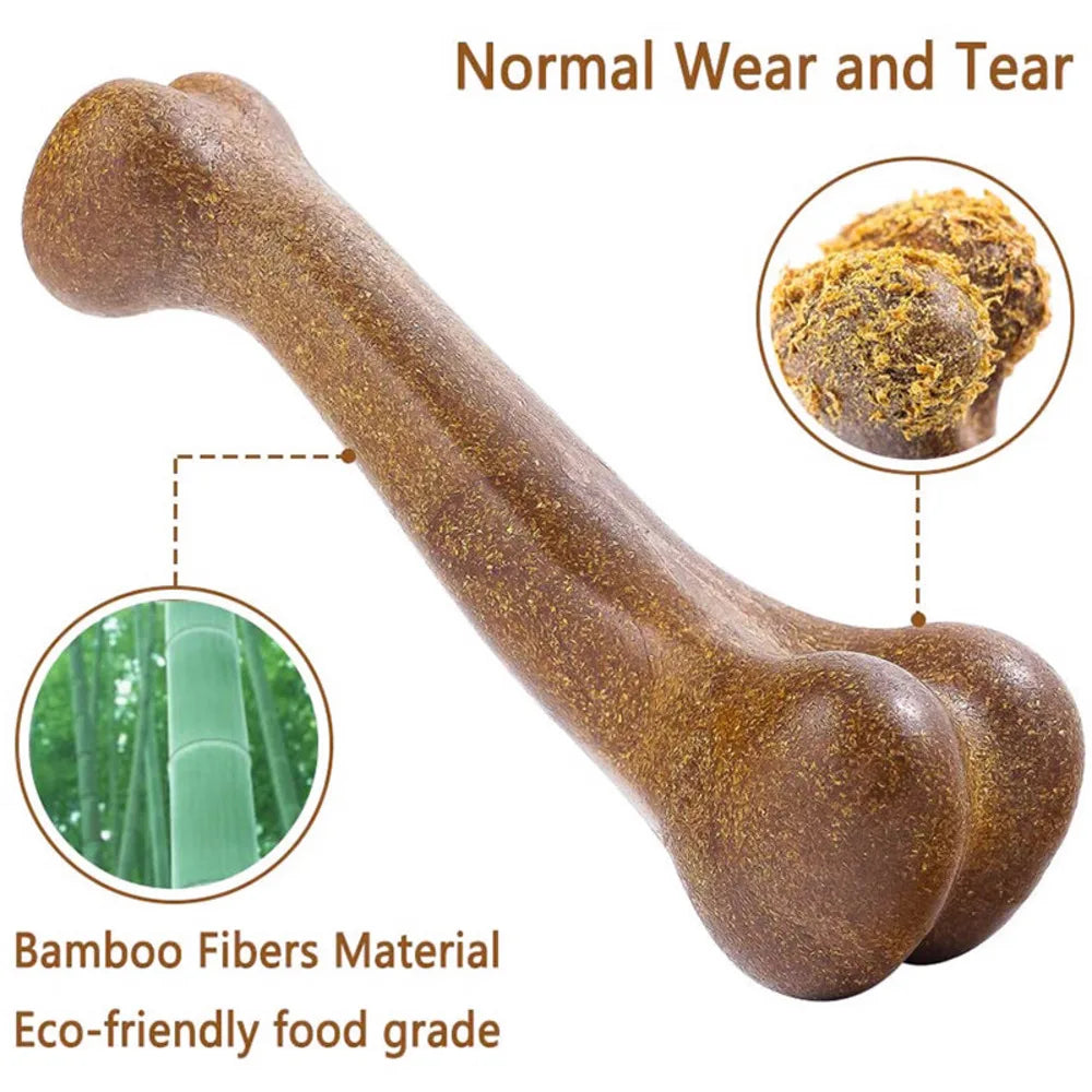 eco dog toy Nearly Indestructible Natural Non-Toxic Anti-bite bone. - Sniff Waggle And Walk