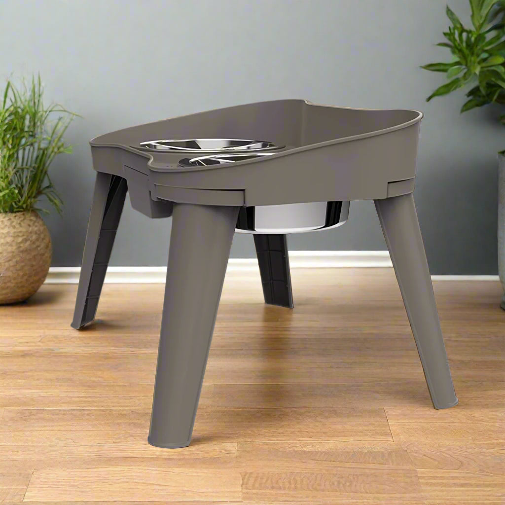elevated dog bowl holder