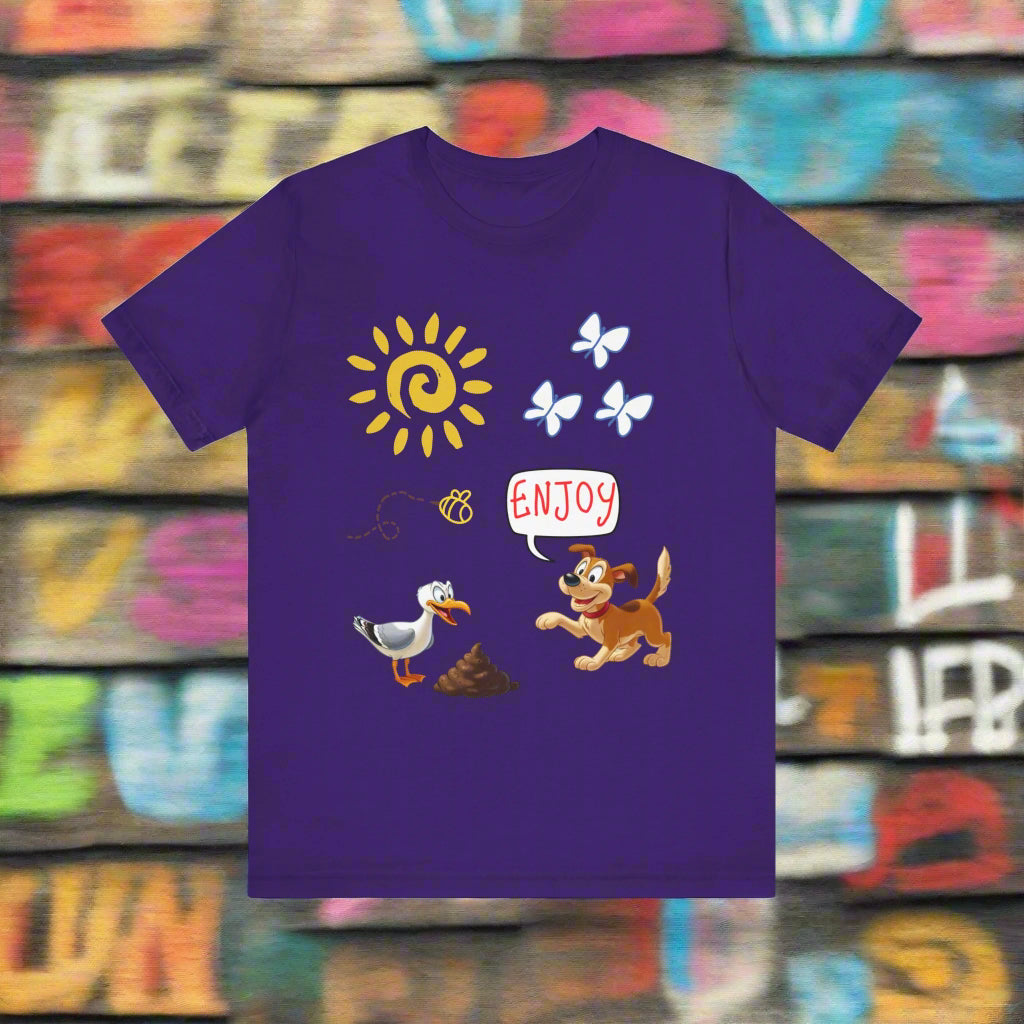 purple dog lover tshirt eco friendly
