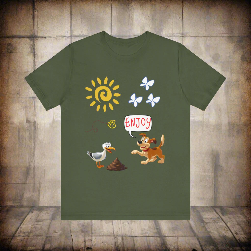 enjoy tshirt green eco friendly clothes green