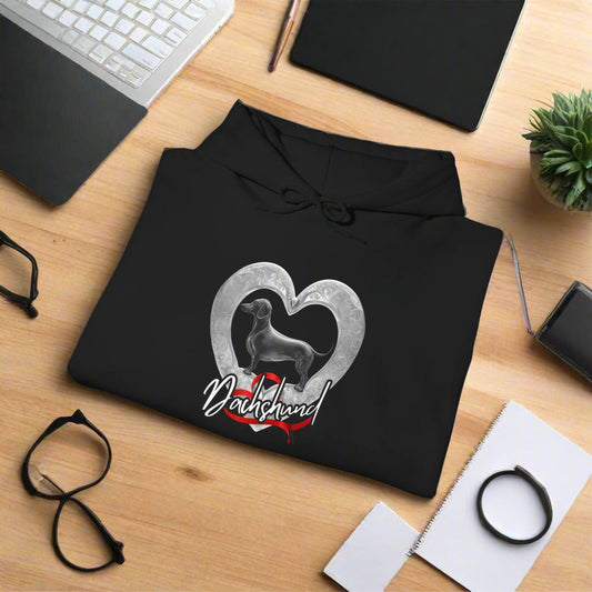 folded best dachshund hoodie clothes sweatshirt premium sausage dog