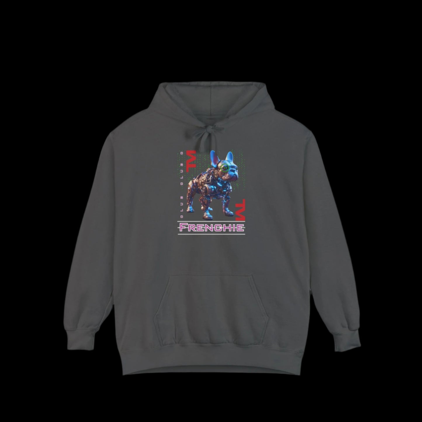 frenchie french bulldog "Premium Cotton-Blend Hoodie – Soft, cozy, and stylish casual hoodie for everyday wear. Perfect for layering and staying warm in any season." green