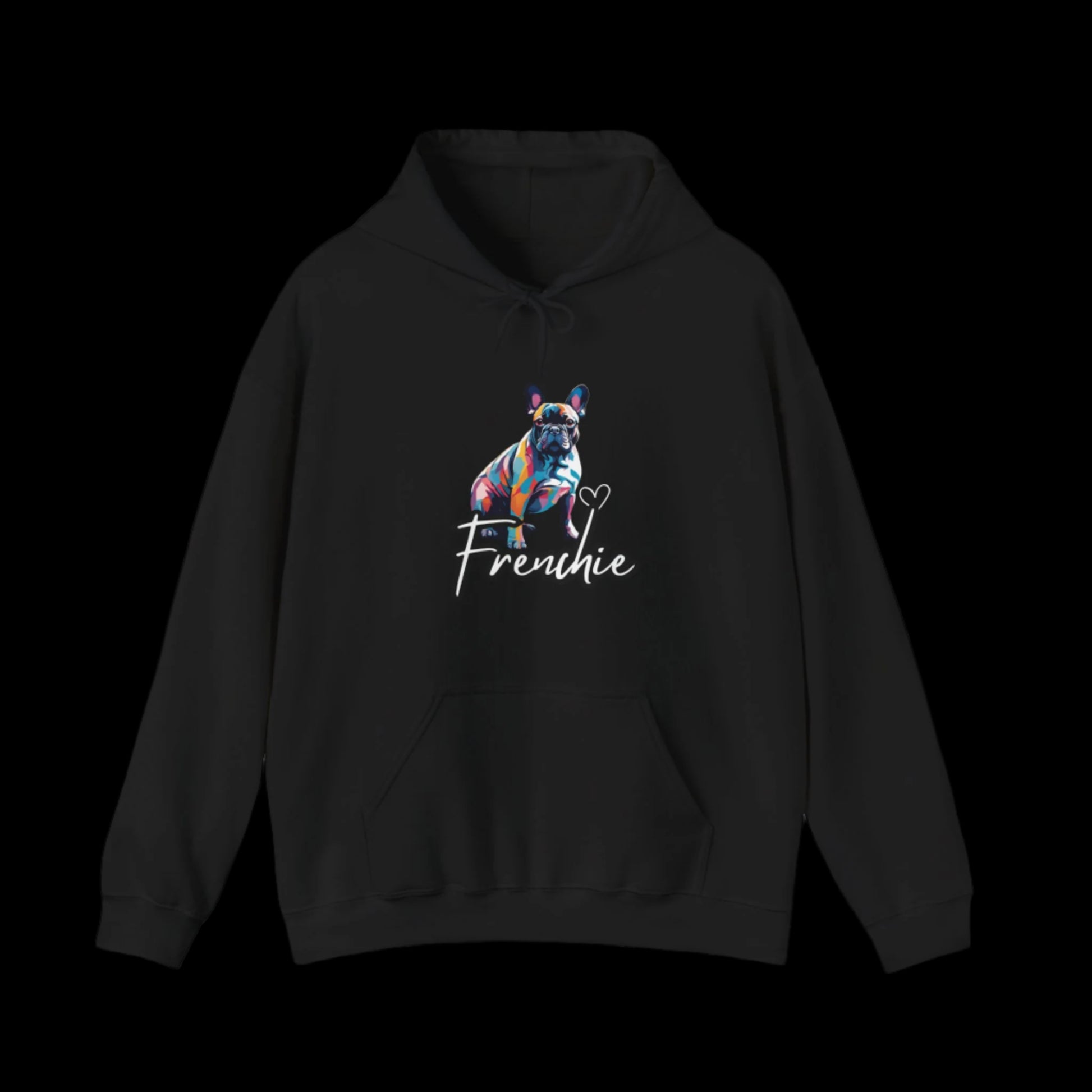 frenchie french bulldog hoodie premium sweatshirt clothes black