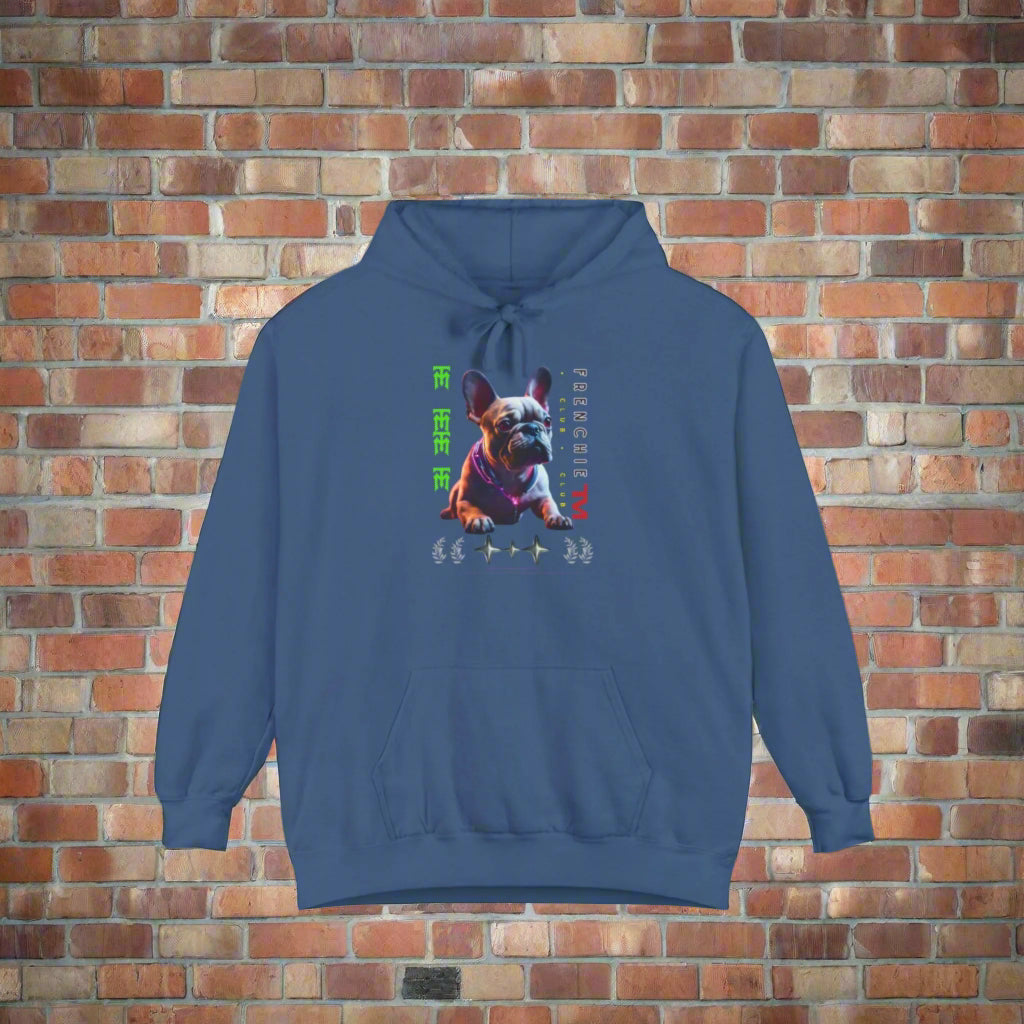 frenchie hoodie french bulldog garment white dog hoodie blue