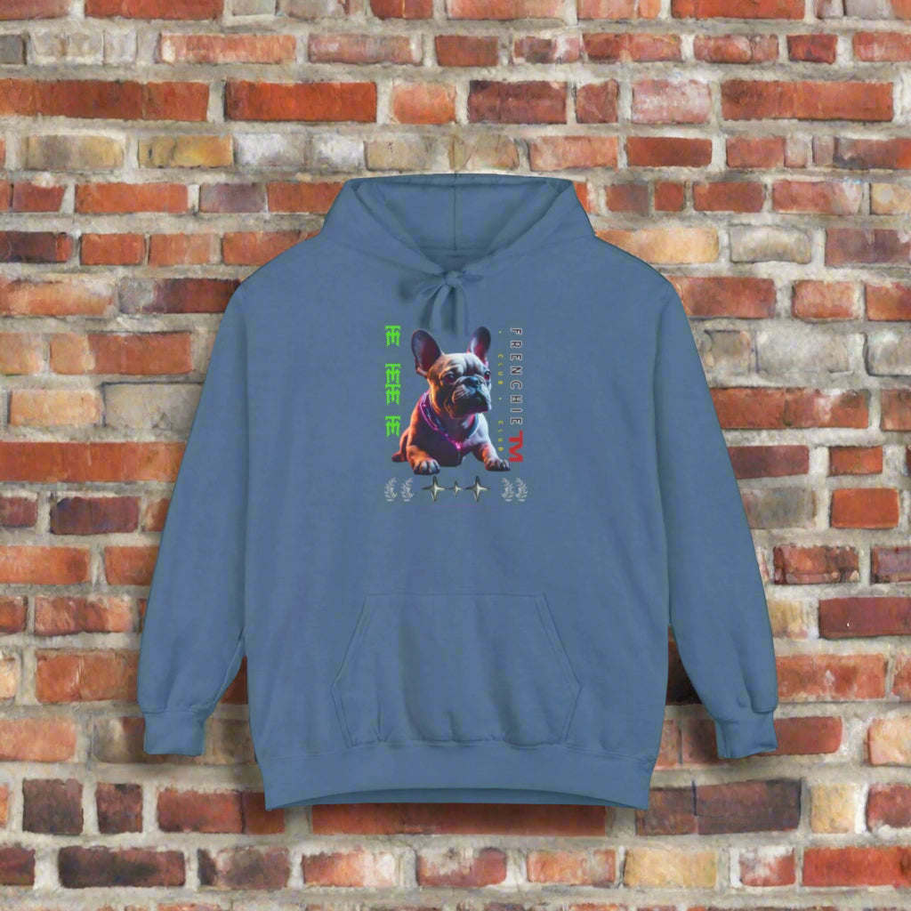 frenchie hoodie french bulldog garment white dog hoodie blue