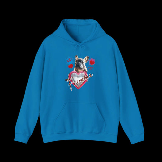 frenchie love hearts french bulldog hoodie sweatshirt premium