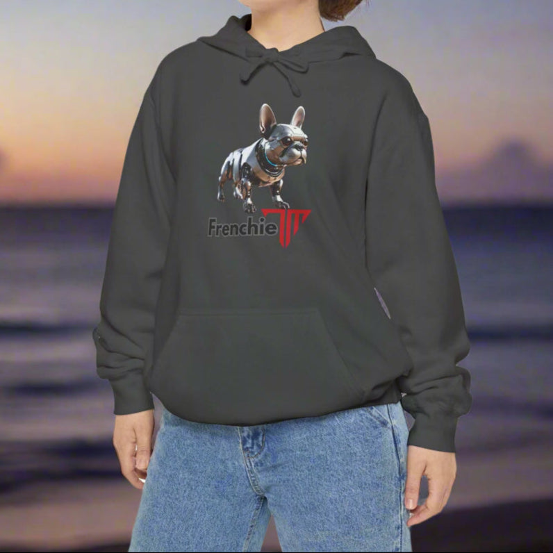 french bulldog hoodie for humans pepper colour