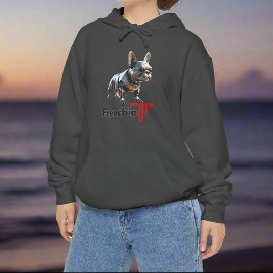 french bulldog hoodie for humans pepper colour