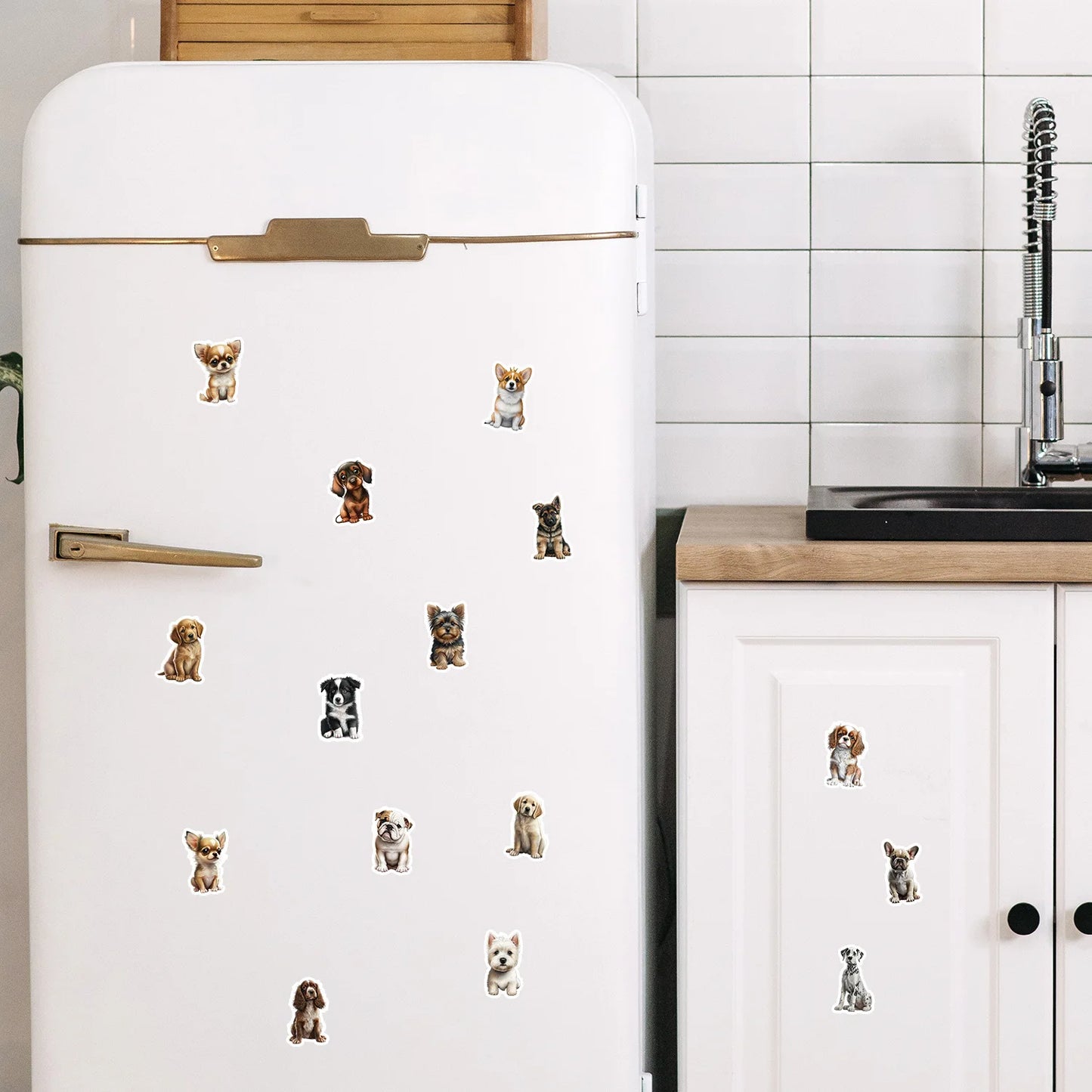 fridge stickers Laptop Car Luggage Notebook Scrapbook dog stickers 50/100. - Sniff Waggle And Walk