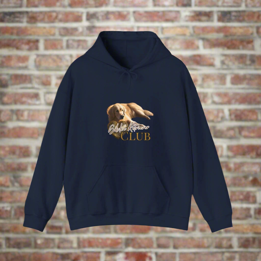 golden_retriever_dog_hoodie_sweatshirt_premium_best dark blue